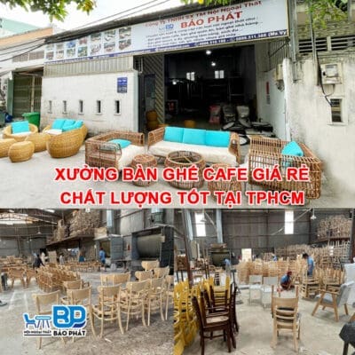 Xưởng bàn ghế cafe giá rẻ, chất lượng tốt tại TPHCM