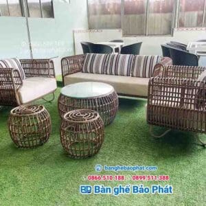 Bàn ghế nhựa giả mây phòng khách BGNGMPKBP004 7 Bàn ghế nhựa giả mây phòng khách BGNGMPKBP004