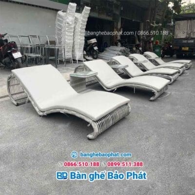 Giường tắm nắng nhựa giả mây GTNNGMBP013