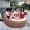 Giường tắm nắng nhựa giả mây GTNNGMBP020 8 Giường tắm nắng nhựa giả mây GTNNGMBP020