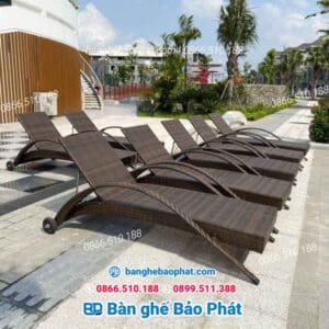 Giường tắm nắng nhựa giả mây GTNNGMBP010 7 Giường tắm nắng nhựa giả mây GTNNGMBP010