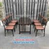 Bàn ghế quán ăn sắt nệm BGQABP001
