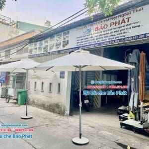 Dù chính tâm 3m màu trắng kem DCTBP17 8 Dù chính tâm 3m màu trắng kem