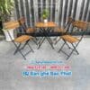 Bàn ghế cafe ngoài trời sắt gỗ Patio 01 14 Bàn Ghế Cafe Ngoài Trời Sắt Gỗ Patio 01