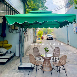 Sản phẩm bàn ghế nhựa giả mây bgngmbp043 tại xưởng bàn ghế Bảo Phát