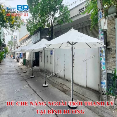Dù che nắng ngoài trời thanh lý tại Bình Dương