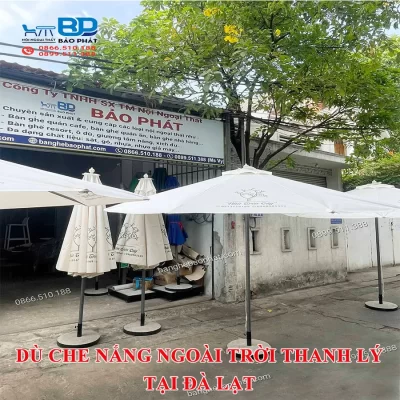 Dù che nắng ngoài trời thanh lý tại Đà Lạt