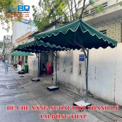 Dù che nắng ngoài trời thanh lý tại Đồng Tháp