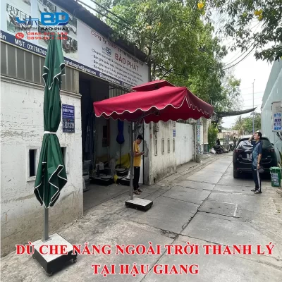 Dù che nắng ngoài trời thanh lý tại Hậu Giang