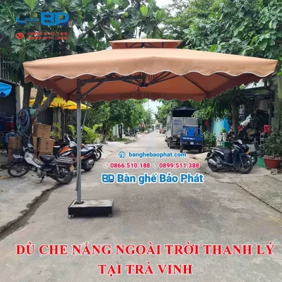 Dù che nắng ngoài trời thanh lý tại Trà Vinh