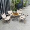 Bàn ghế cafe camping bàn me tây 9 Bàn ghế cafe camping bàn me tây