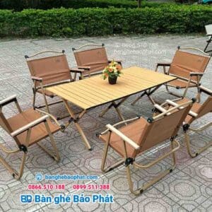 Bàn ghế cafe camping nhập khẩu 11 Bàn ghế camping ngoài trời