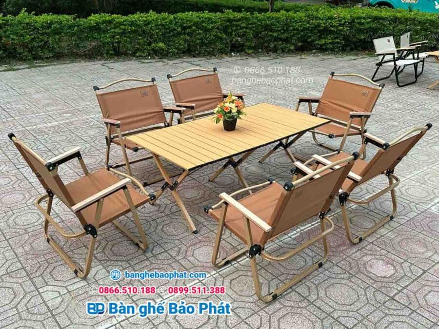 Bàn ghế cafe camping nhập khẩu 17 Bộ bàn ghế camping nhập khẩu ngoài trời đẹp và sang trọng