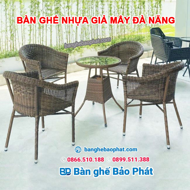 Bàn ghế nhựa giả mây Đà Nẵng