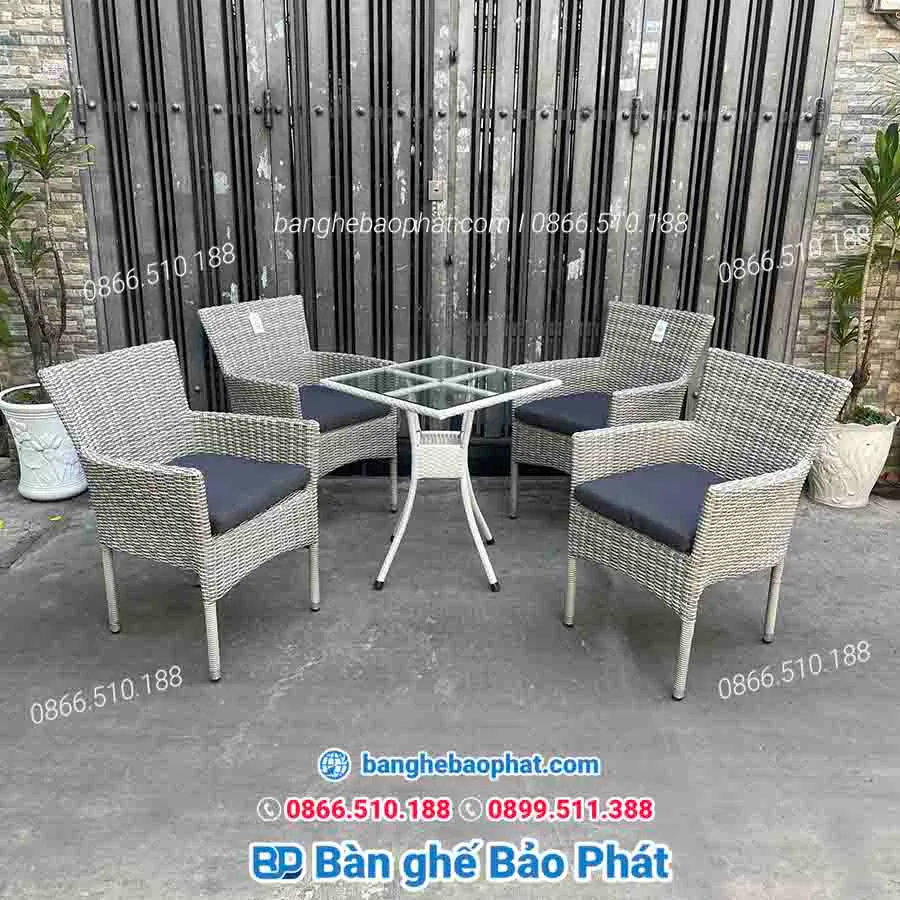 Bàn ghế nhựa giả mây tại Bình Phước diana