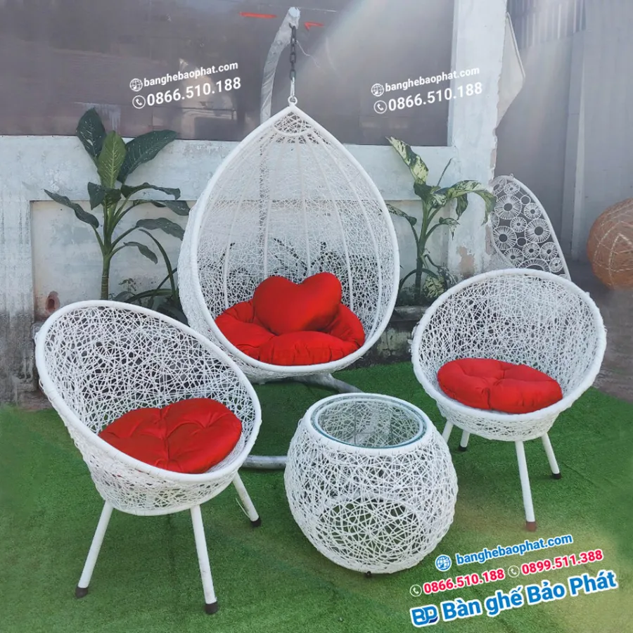 Bàn ghế nhựa giả mây tại Cà Mau được Bảo Phát phân phối giá rẻ