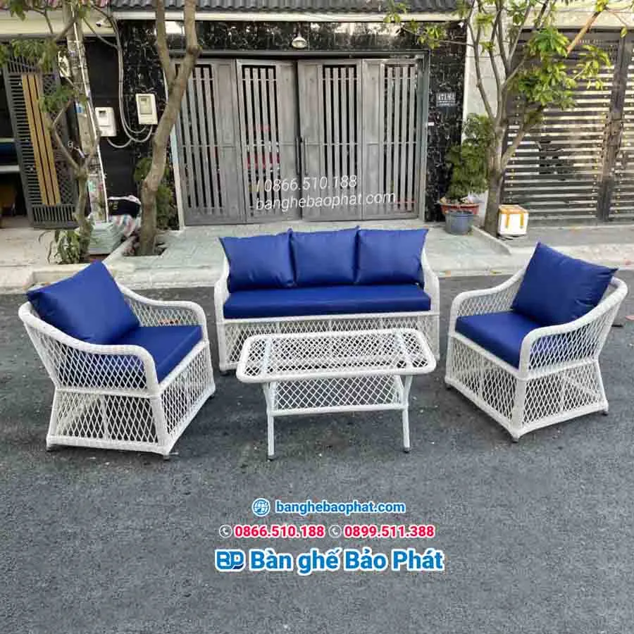 Bàn ghế nhựa giả mây tại Cần Thơ BGNGMPKBP006