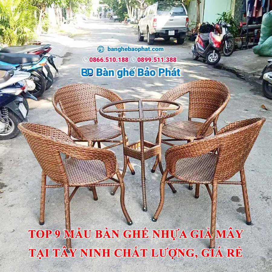 Top 9 mẫu bàn ghế nhựa giả mây tại Tây Ninh chất lượng, giá rẻ
