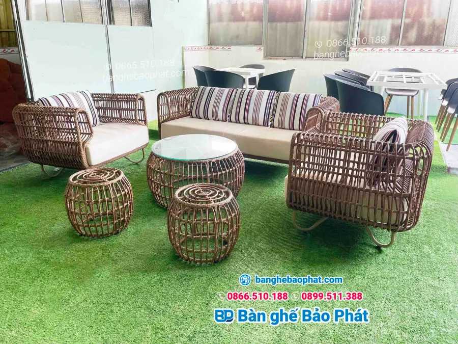 Báo giá bàn ghế nhựa giả mây tại Bạc Liêu các loại mới nhất 2025