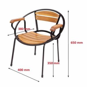 Bàn ghế Fansipang ghế moon mini 8 Kích thước ghế moon mini