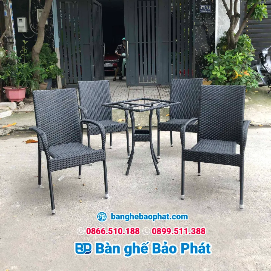 Mua bàn ghế nhựa giả mây tại Tiền Giang ở đâu giá rẻ?