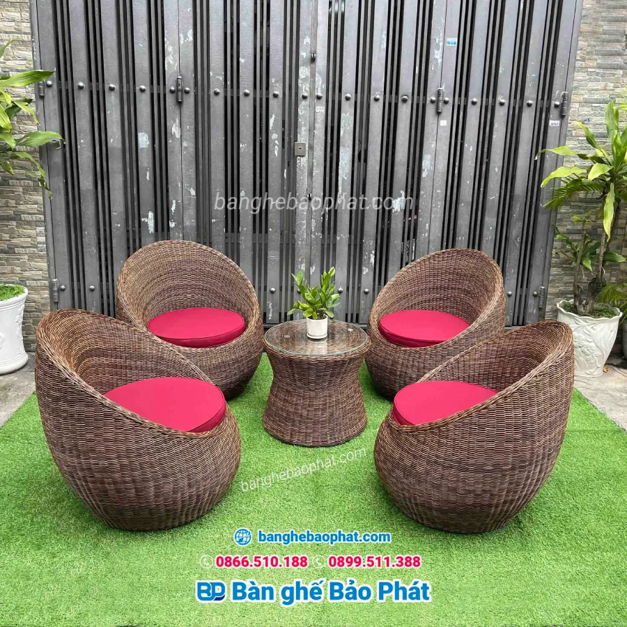 Nơi bán bàn ghế nhựa giả mây tại Bạc Liêu chất lượng, giá rẻ