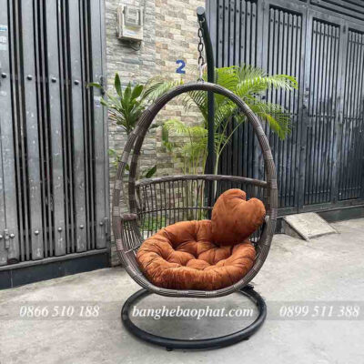 Xích đu ban công nhựa giả mây XĐBP010