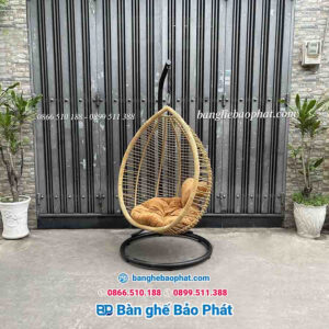 Xích đu bằng nhựa giả mây XĐBP011 8 Xích đu bằng nhựa giả mây XĐBP011