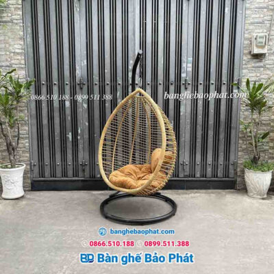 Xích đu bằng nhựa giả mây XĐBP011