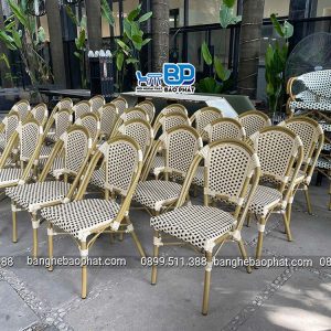 Bàn ghế nhựa giả mây cao cấp khung nhôm BGNGMBP-SV005B