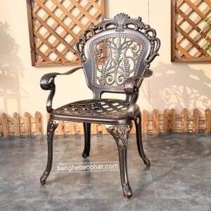 Bộ bàn ghế nhôm đúc cao cấp BGNDBP013 10 Ghế Nhôm Đúc Cao Cấp BGNDBP013