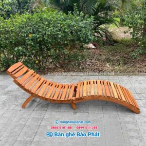 Ghế hồ bơi gỗ GHBGBP002