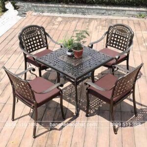 Bàn ghế nhôm đúc BGNDBP007 11 Bàn Ghế Nhôm Đúc BGNDBP007