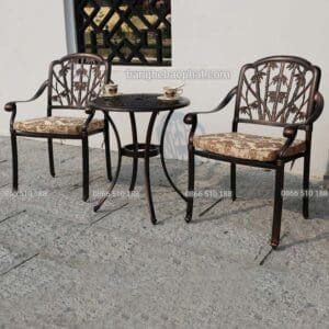 Bàn ghế nhôm đúc BGNĐBP001