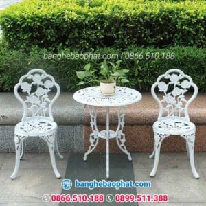 Bàn ghế nhôm đúc sân vườn BGNDBP011 5 Bàn ghế nhôm đúc sân vườn BGNDBP011