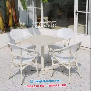 Bàn ghế nhựa giả mây ngoài trời sân vườn BGNGMBP-SV004 10 Bàn Ghế Nhựa Giả Mây Ngoài Trời Sân Vườn BGNGMBP-SV004