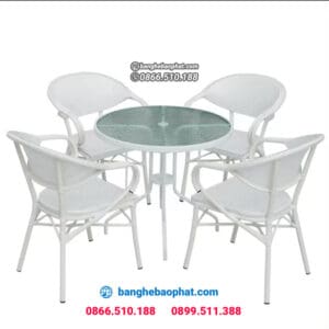 Bàn ghế nhựa giả mây ngoài trời sân vườn BGNGMBP-SV004 11 Bàn Ghế Nhựa Giả Mây Ngoài Trời Sân Vườn BGNGMBP-SV004