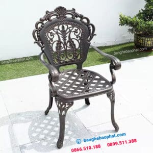 Bộ bàn ghế nhôm đúc cao cấp BGNDBP013 9 Ghế Nhôm Đúc Cao Cấp BGNDBP013