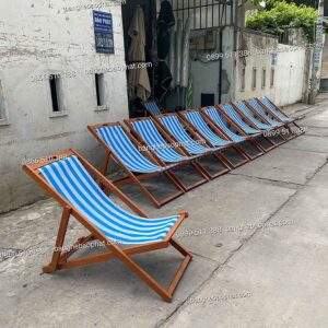 ghế xếp gỗ bãi biển ngoài trời