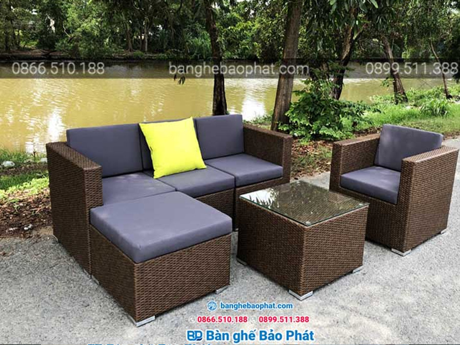 Sofa mây nhựa SFMNBP001