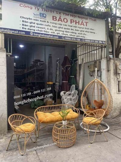 Xích đu nhựa giả mây tphcm