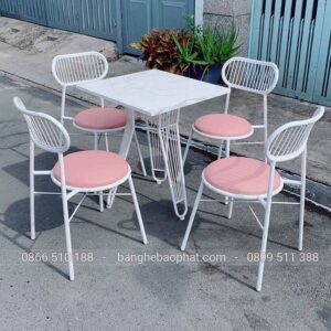 Bàn ghế cafe sắt BGSBP036