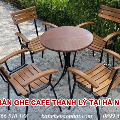 Thanh lý bàn ghế quán cafe tại Hà Nội Mới đến 99%