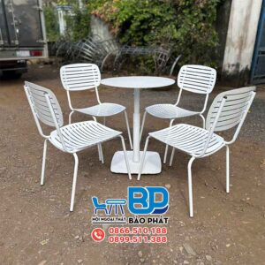 Bàn ghế sắt cafe BGSBP029