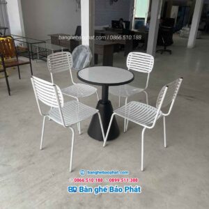 Bàn ghế sắt cafe BGSBP029