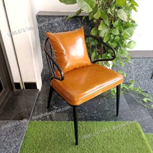 Bàn ghế sắt nệm quán cafe BGSBP039 12 Ghế Sắt Nệm Quán Cafe BGSBP039