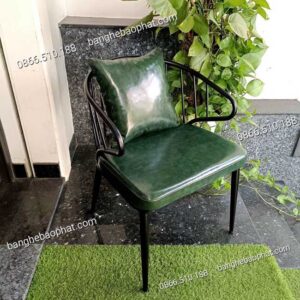 Bàn ghế sắt nệm quán cafe BGSBP039 13 ghế sắt nệm quán cafe BGSBP039