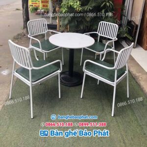 Bàn ghế sắt quán cà phê BGSBP031
