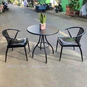 Bàn ghế sắt quán cafe BGSBP034