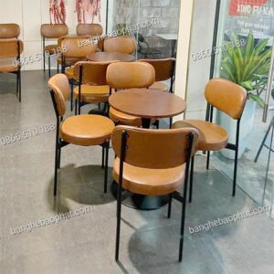 Bàn ghế sắt quán cà phê BGSBP040